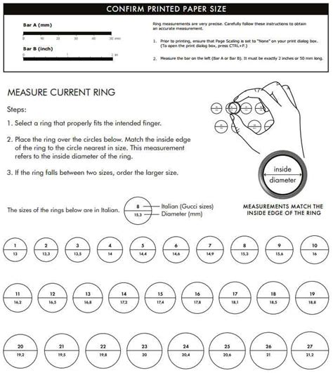 gucci ring 2018|Ring and Bracelet Size Guide .